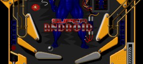 Shareware Epic Pinball's attract demo on the Super Android table, on the 486 DX2-66